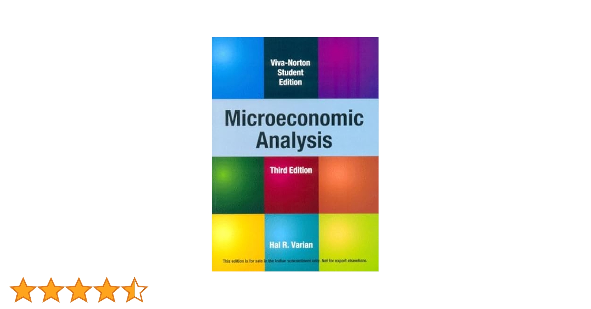 Microeconomic Analysis 第三版 Microeconomic Analysis, Third Edition: 9780393957358